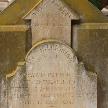 TRUTER Susanna Petronella -1902 :: TRUTER William R. -1894