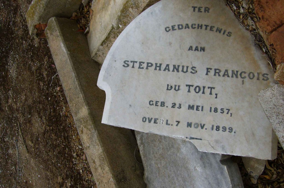 TOIT Stephanus Francois, du 1857-1899