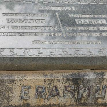 ERASMUS Daniel 1873-1960 &amp; Susara 1883-1951