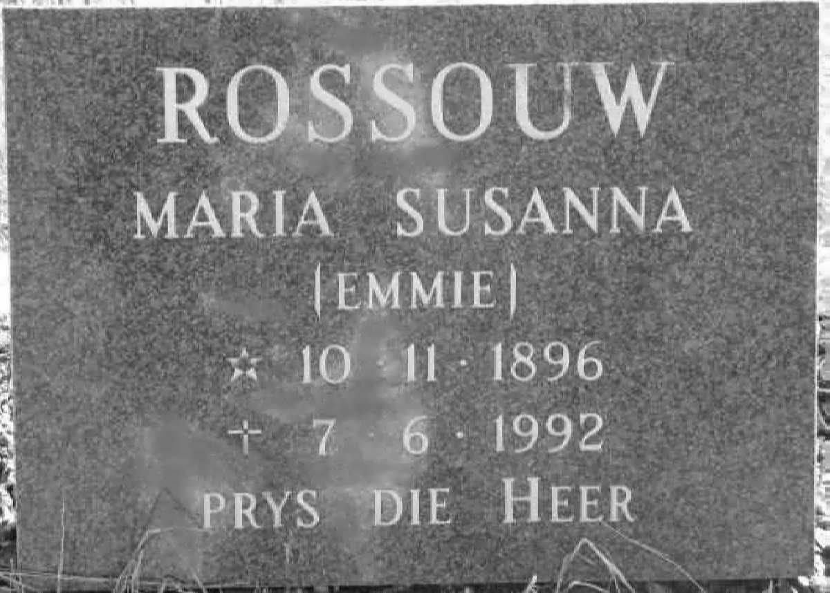 ROSSOUW Maria Susanna 1896-1992
