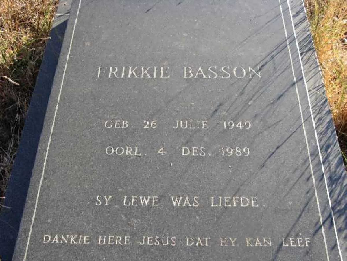 BASSON Frikkie 1949-1989