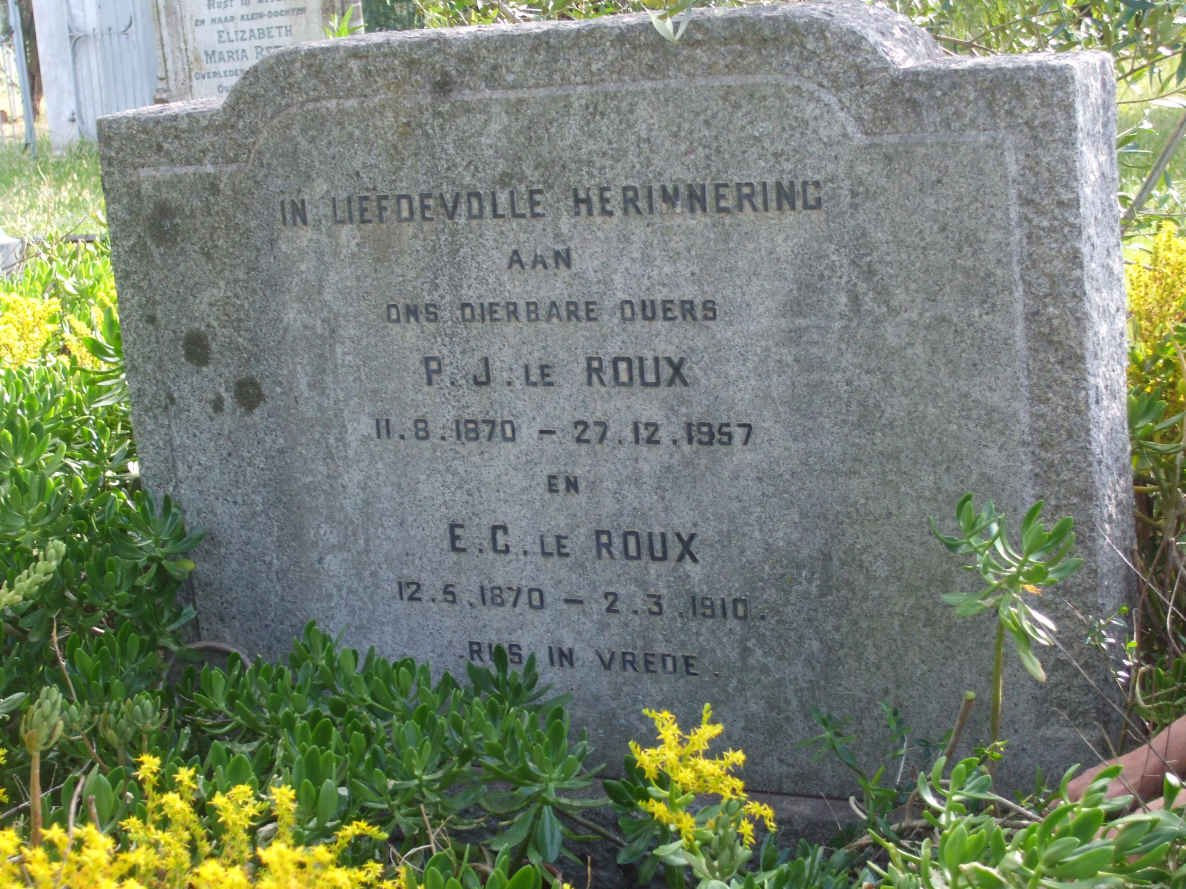 ROUX P.J., le 1870-1957 &amp; E.C. 1870-1910