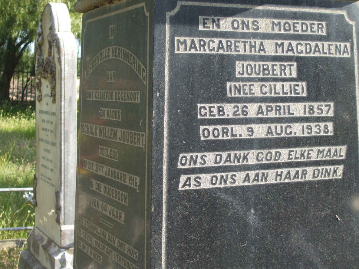 JOUBERT Margaretha Magdalena nee CILLIE 1857-1938