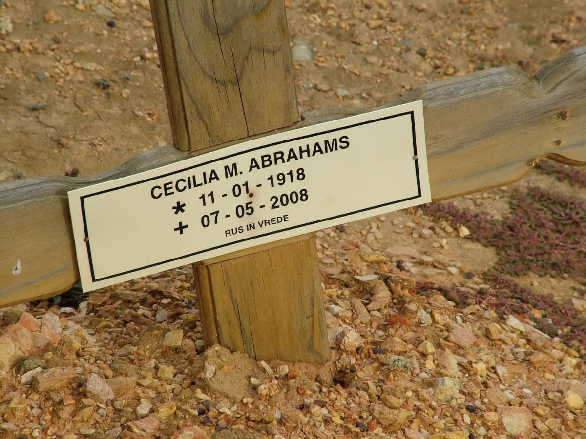 ABRAHAMS Cecilia M. 1918-2008