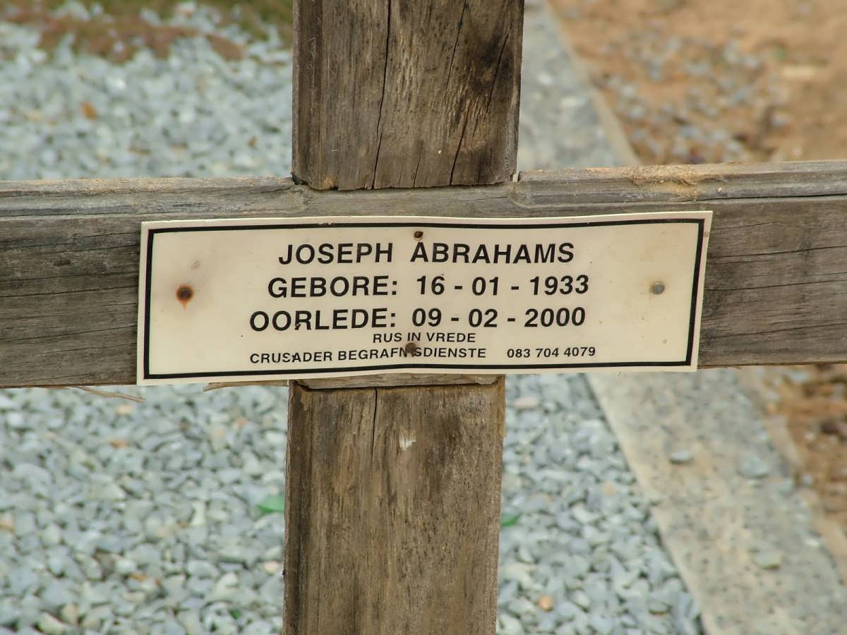 ABRAHAMS Joseph 1933-2000
