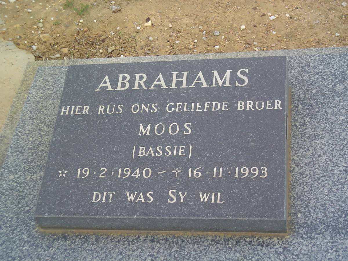 ABRAHAMS Moos 1940-1993