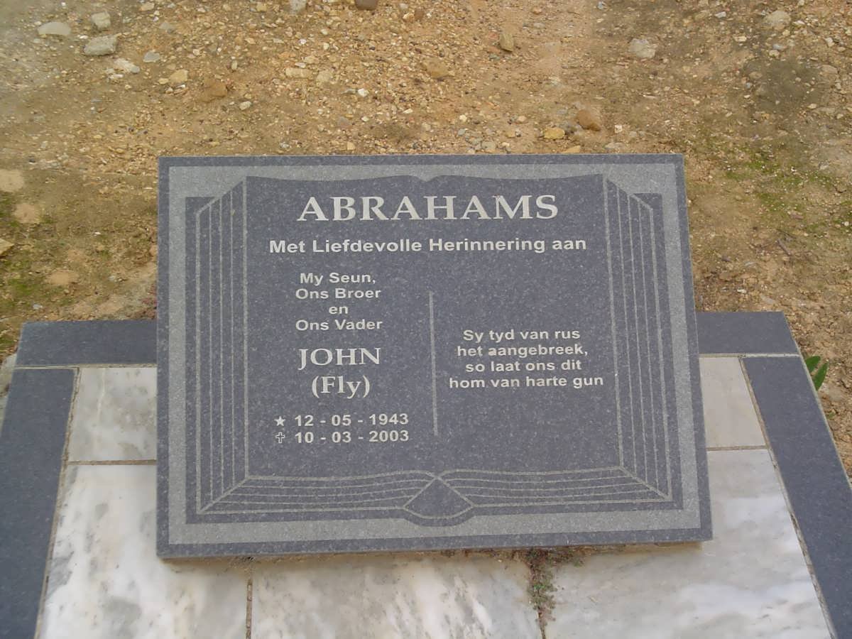 ABRAHAMS John 1943-2003