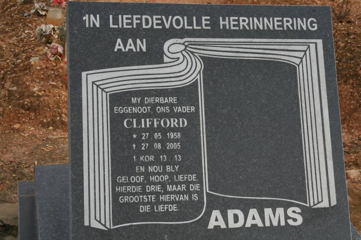 ADAMS Clifford 1958-2005