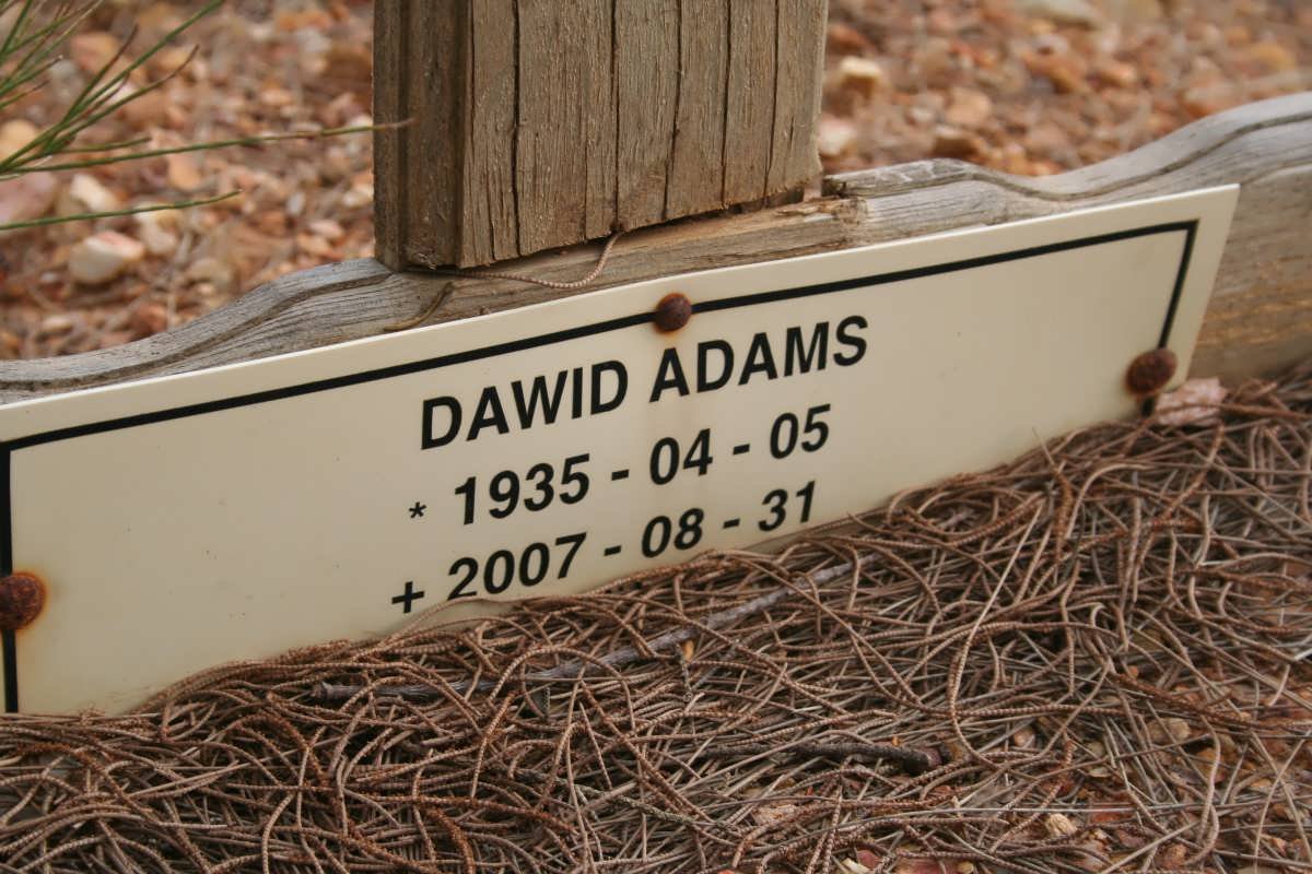 ADAMS Dawid 1935-2007