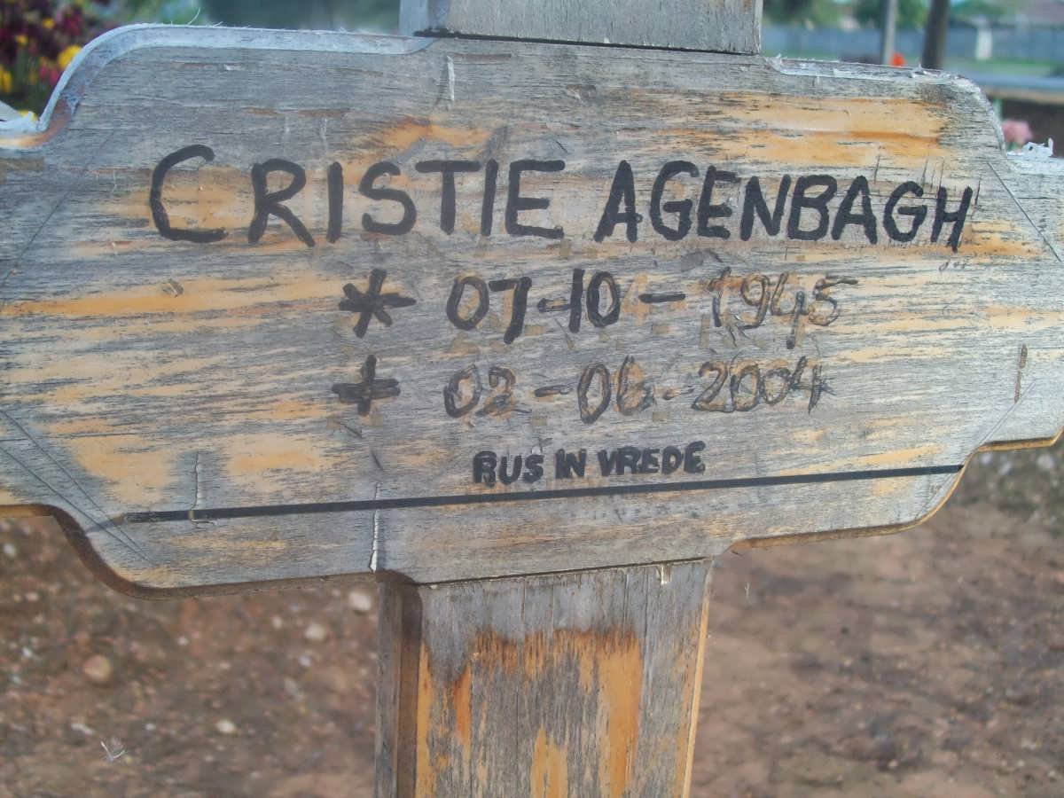 AGENBAGH Cristie 1945-2004