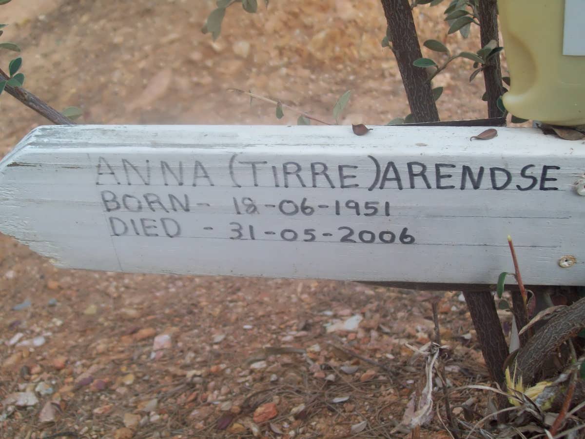 ARENDSE Anna 1951-2006