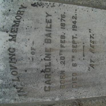 BAILEY Caroline 1876-1942