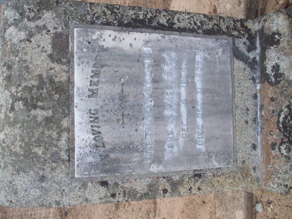 BALDWIN Martha 1864-1938