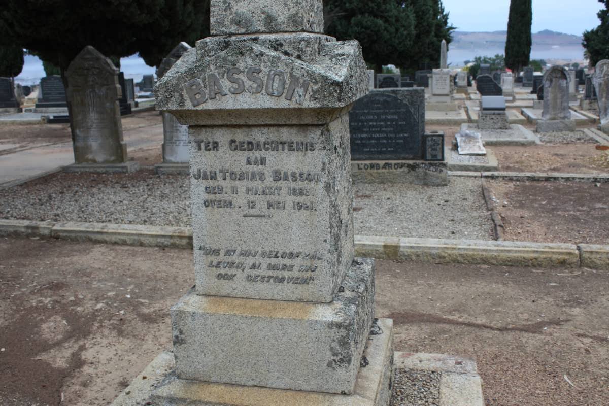 BASSON Jan Tobias 1883-1921