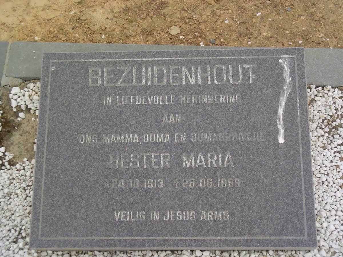 BEZUIDENHOUT Hester Maria 1913-1999