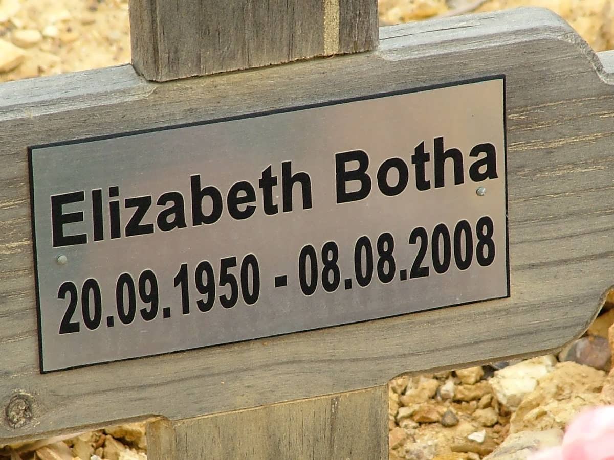 BOTHA Elizabeth 1950-2008