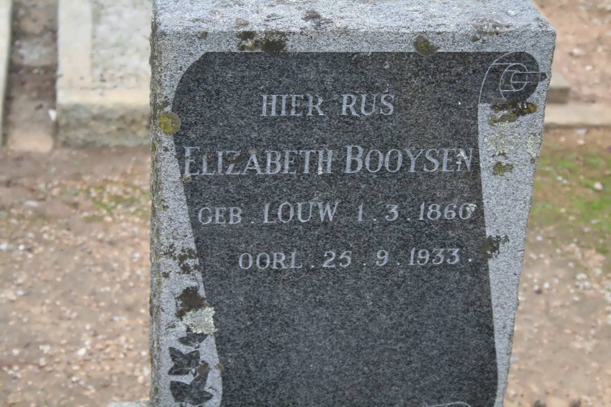 BOOYSEN Elizabeth nee LOUW 1860-1933