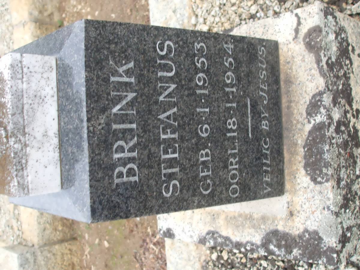 BRINK Stefanus 1953-1954