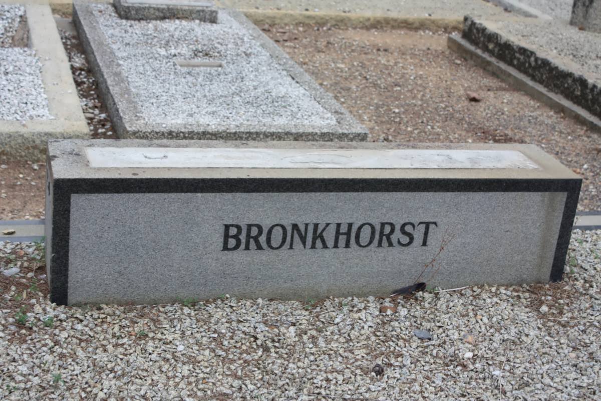 BRONKHORST David Stephanus 1894-1960 &amp; Zeta MULLER 1896-1977