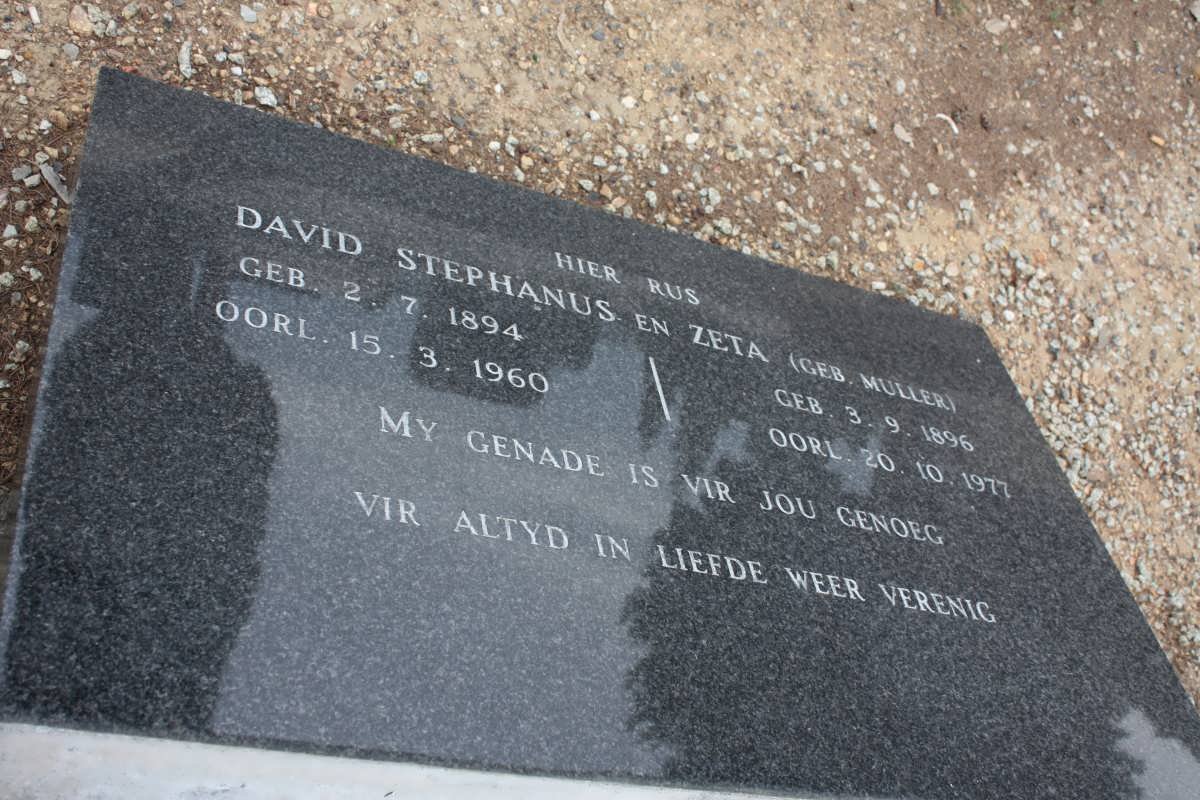 BRONKHORST David Stephanus 1894-1960 &amp; Zeta MULLER 1896-1977