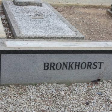 BRONKHORST David Stephanus 1894-1960 &amp; Zeta MULLER 1896-1977