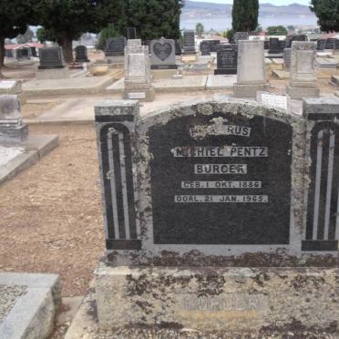 BURGER Michiel Pentz 1886-1965