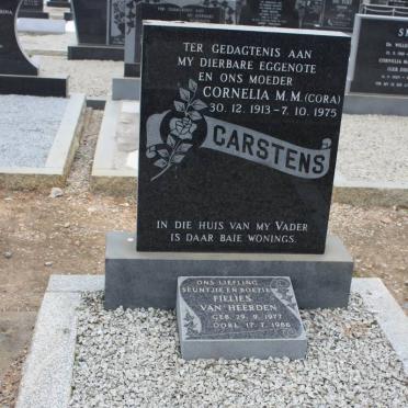CARSTENS Cornelia M.M. 1913-1975 :: VAN HEERDEN Fielies 1977-1986
