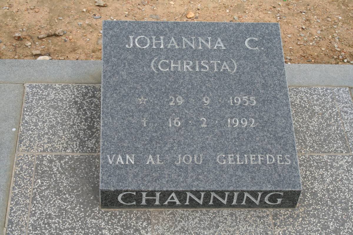 CHANNING Johanna C. 1955-1992