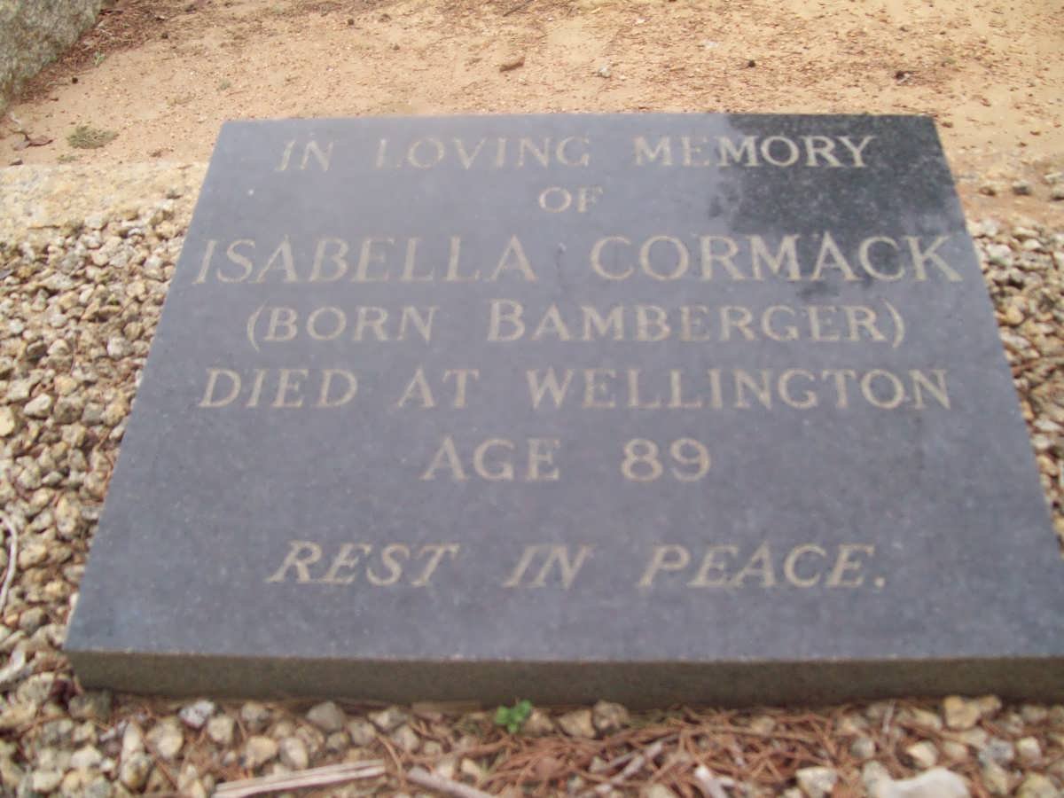 CORMACK Isabella nee BAMBERGER