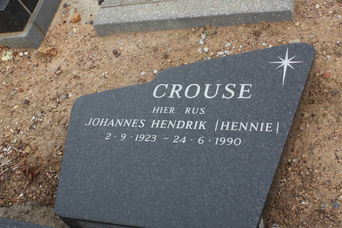 CROUSE Johannes Hendrik 1923-1990