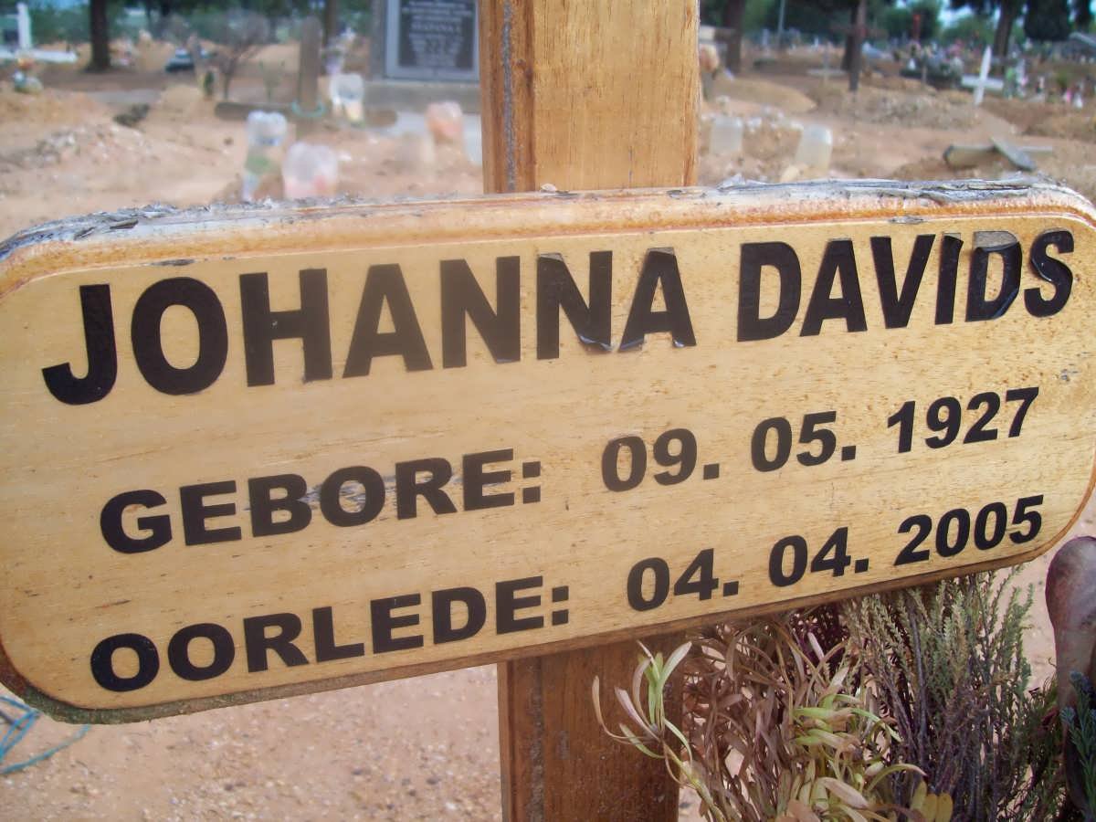 DAVIDS Johanna 1927-2005