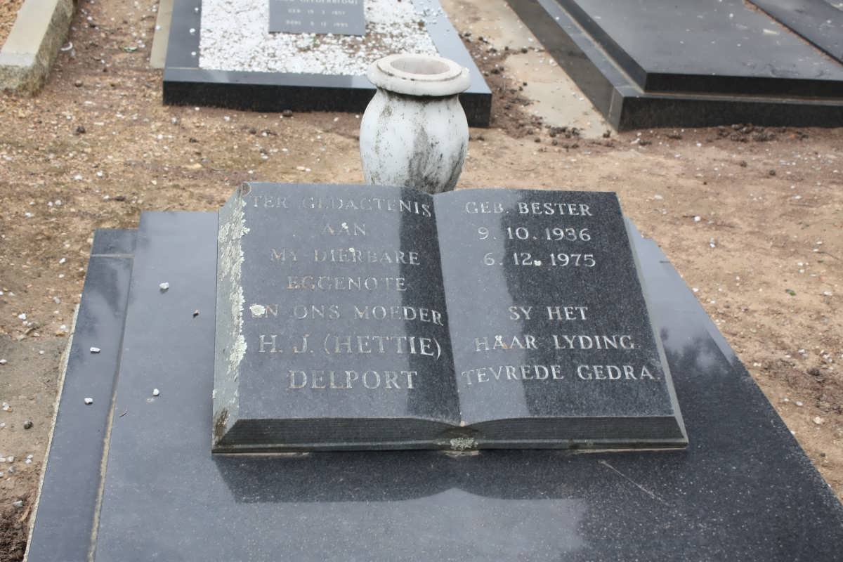 DELPORT H.J. nee BESTER 1936-1975