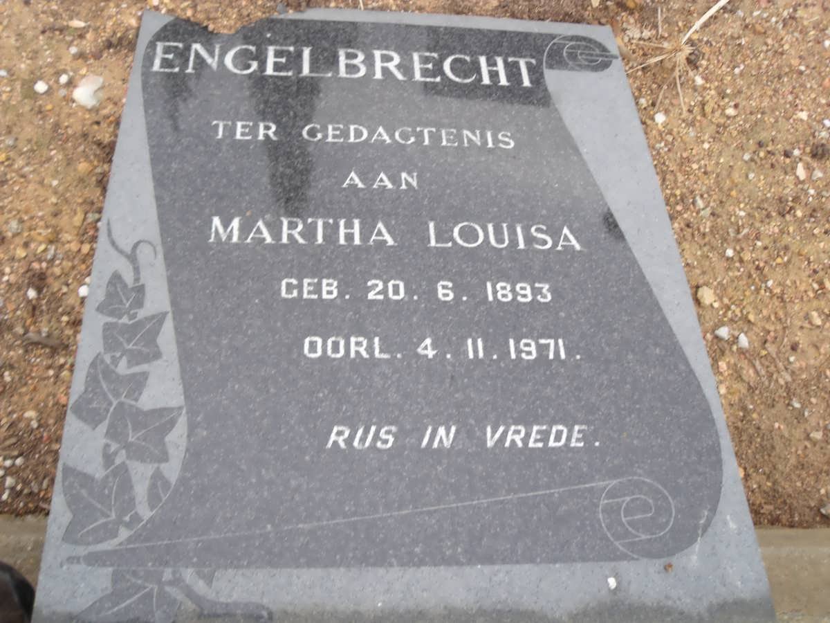 ENGELBRECHT Martha Louisa 1893-1971