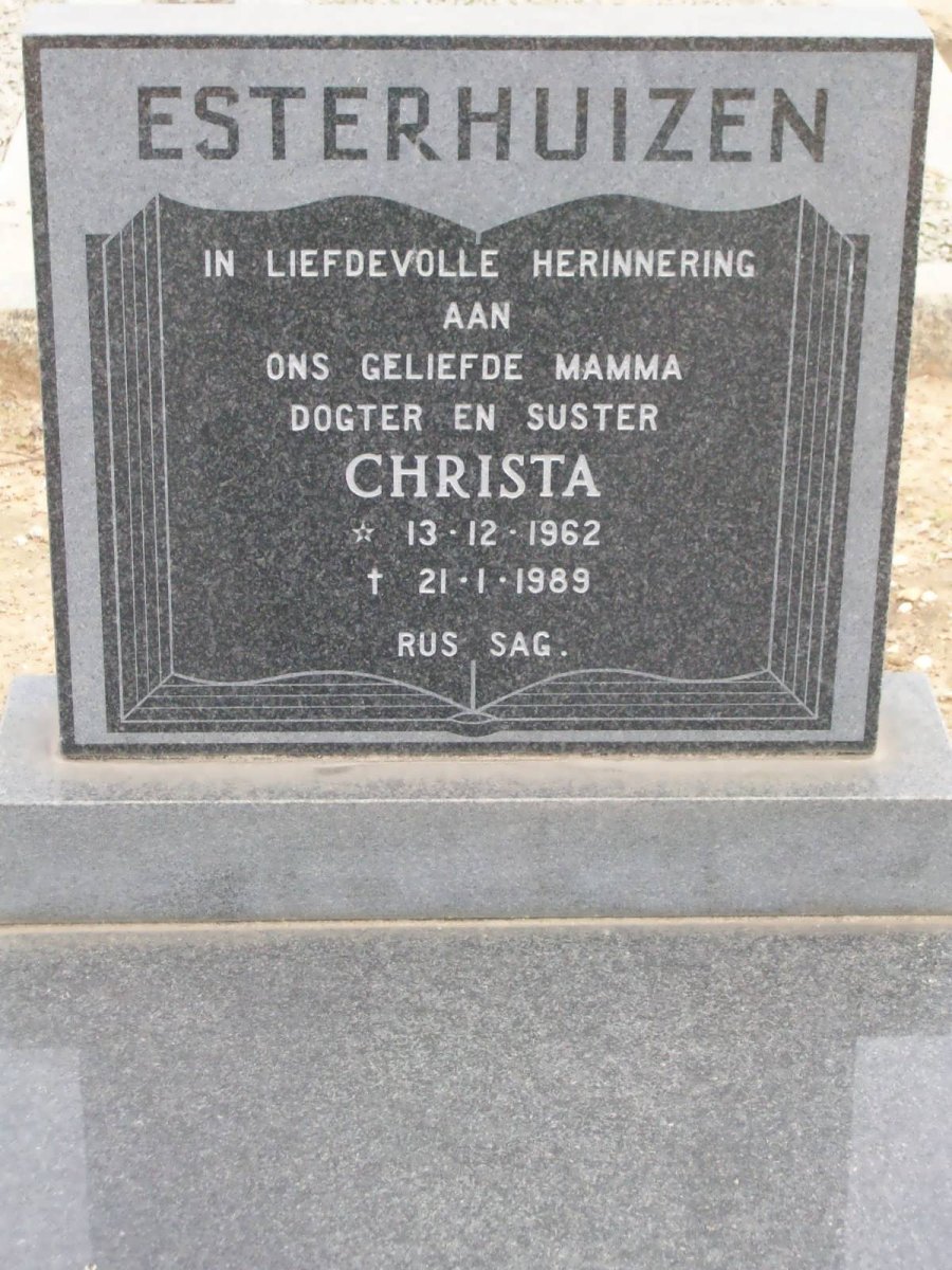 ESTERHUIZEN Christa 1962-1989