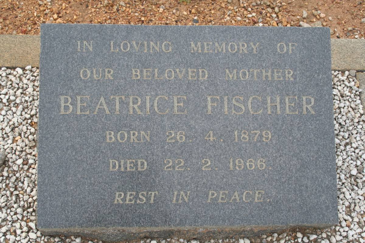 FISCHER Beatrice 1879-1966