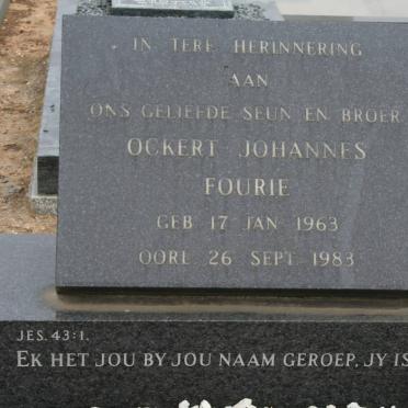 FOURIE Ockert Johannes 1963-1983