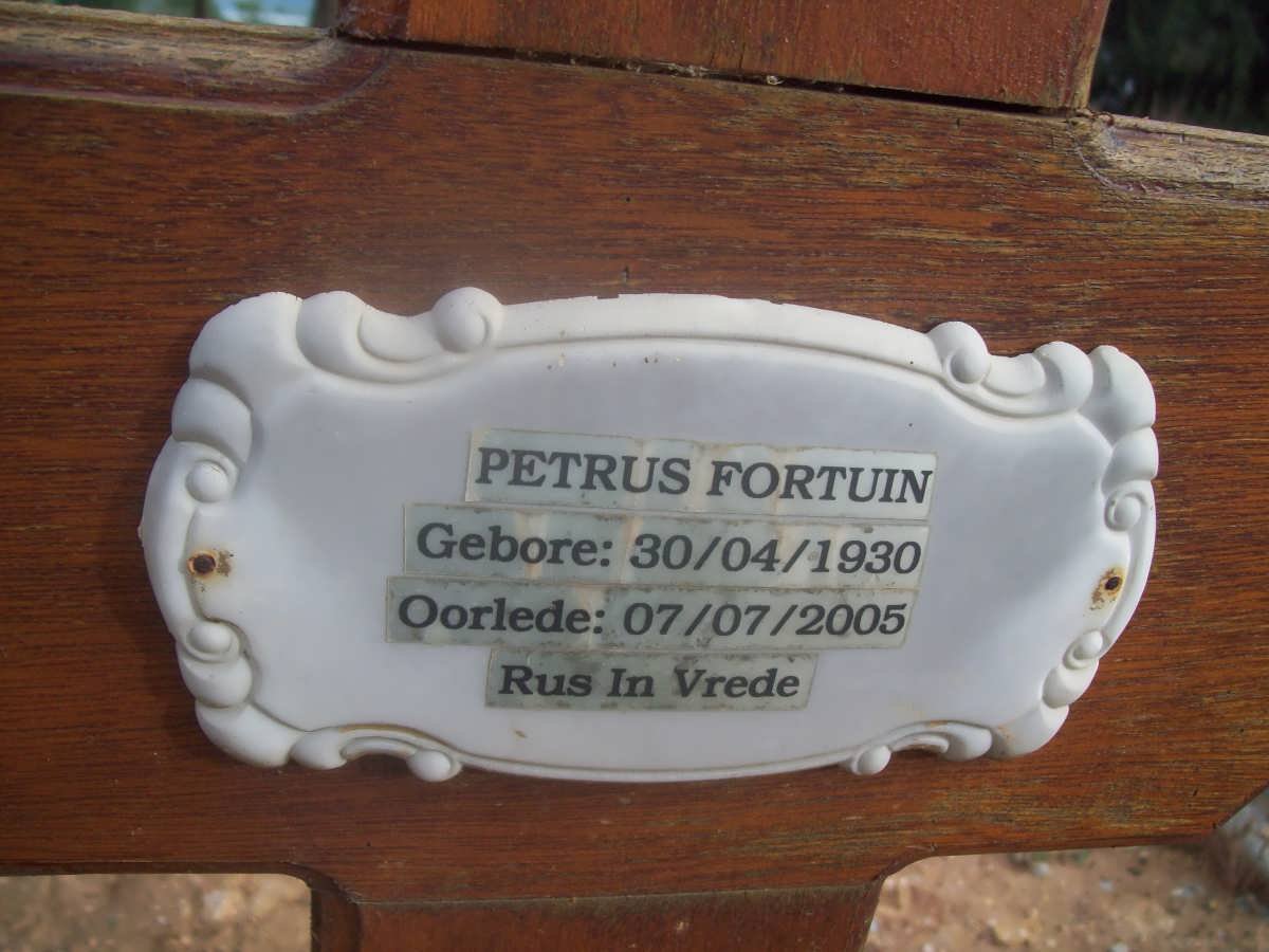 FORTUIN Petrus 1930-2005