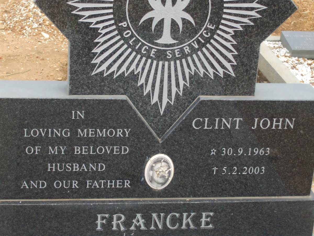 FRANCKE Clint John 1963-2003