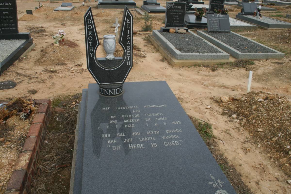 GENNICKS Dorothy Elizabeth 1932-1995