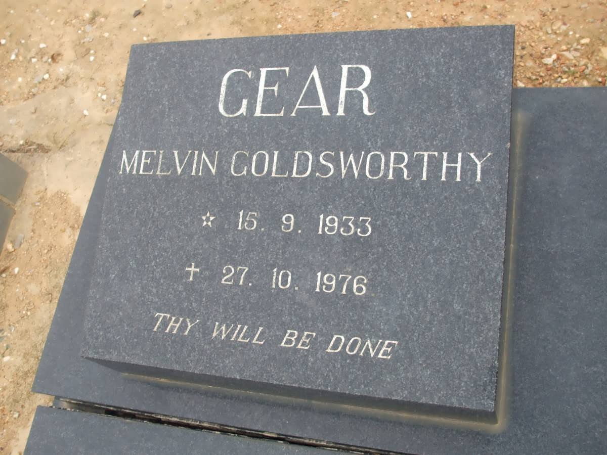 GEAR Melvin Goldsworthy 1933-1976