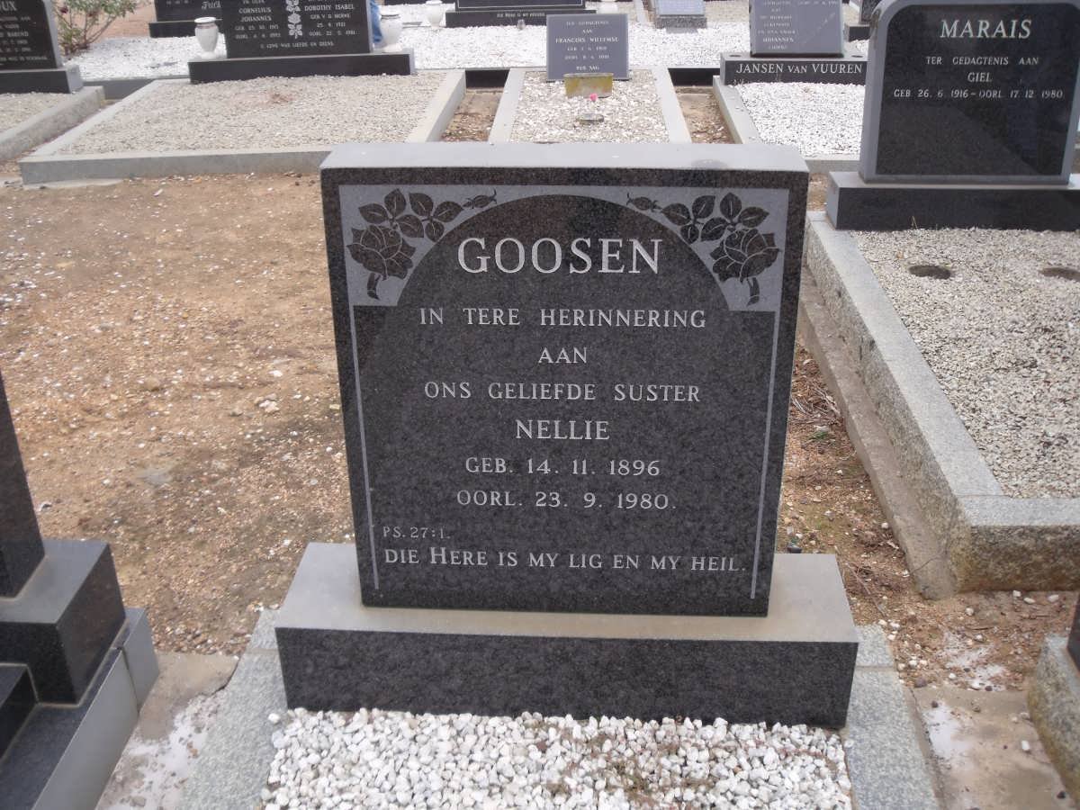 GOOSEN Nellie 1896-1980