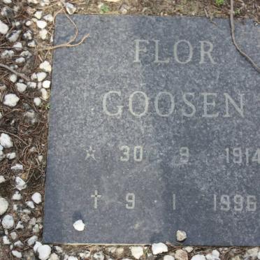 GOOSEN Flor 1914-1996