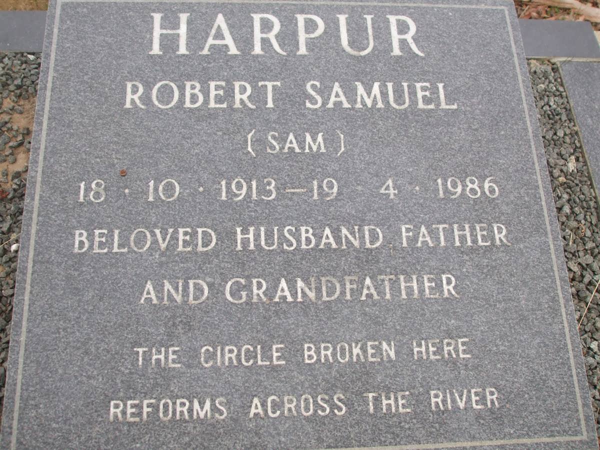 HARPUR Robert Samuel 1913-1986