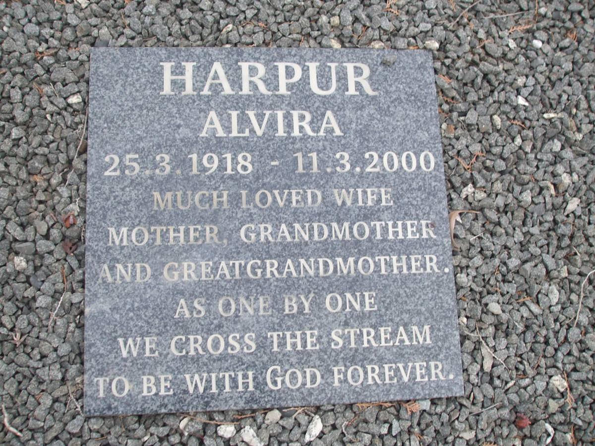 HARPUR Alvira 1918-2000