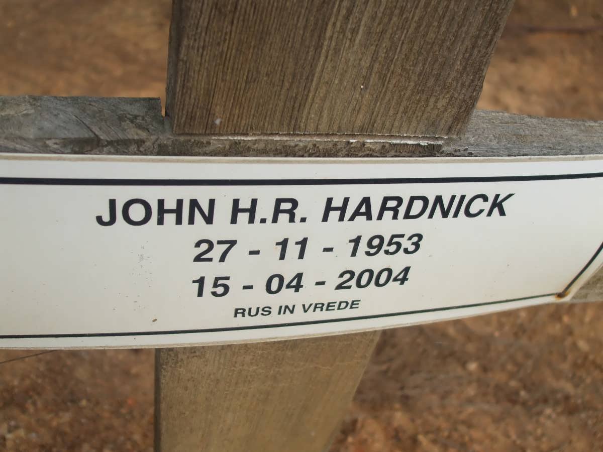 HARDNICK John H.R. 1953-2004