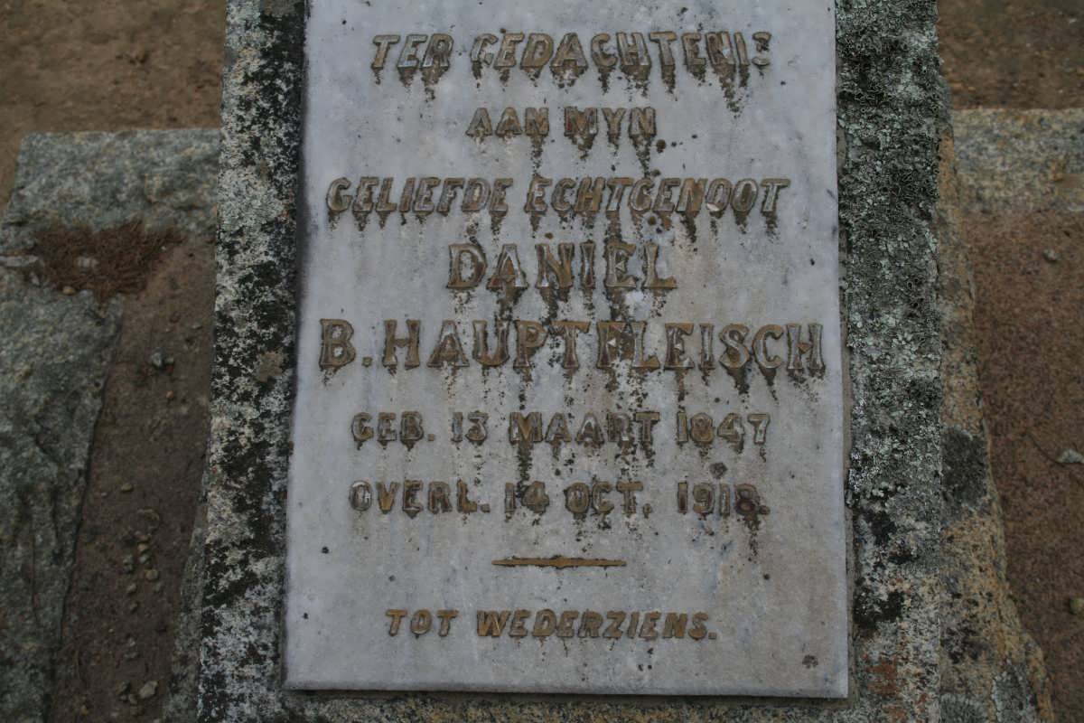 HAUPTFLEISCH Daniel B. 1847-1918
