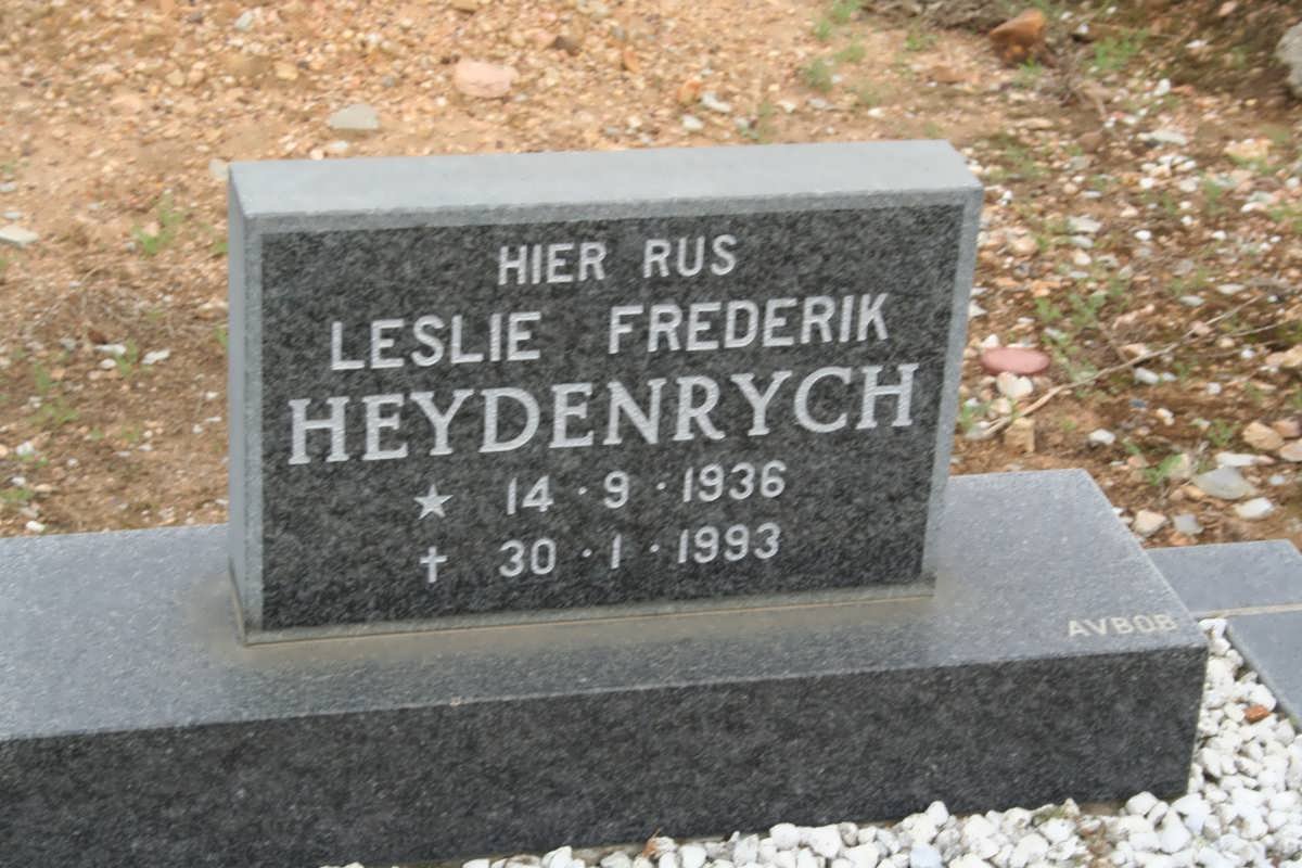 HEYDENRYCH Leslie Federik 1936-1993