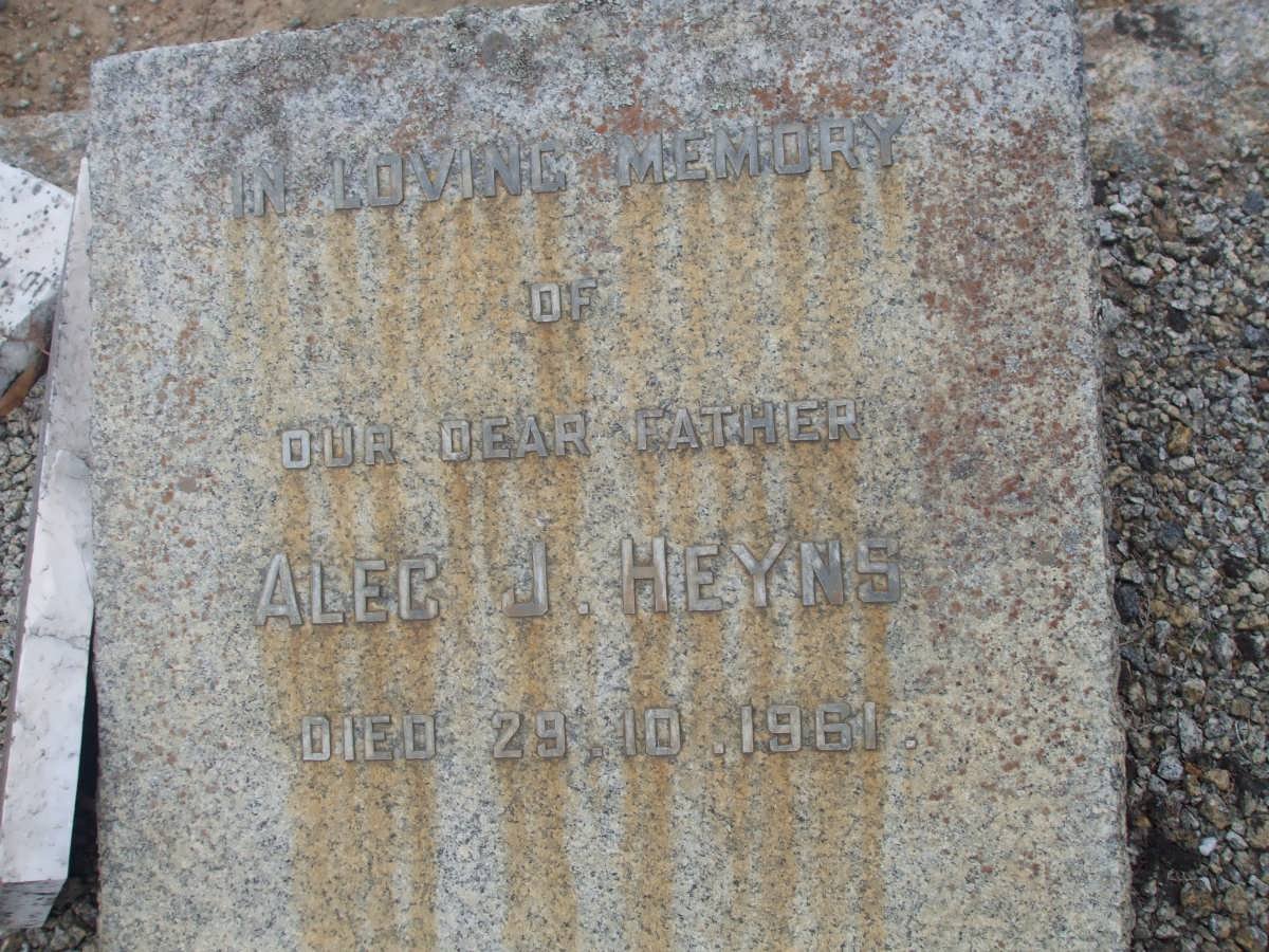 HEYNS Alec. J. -1961