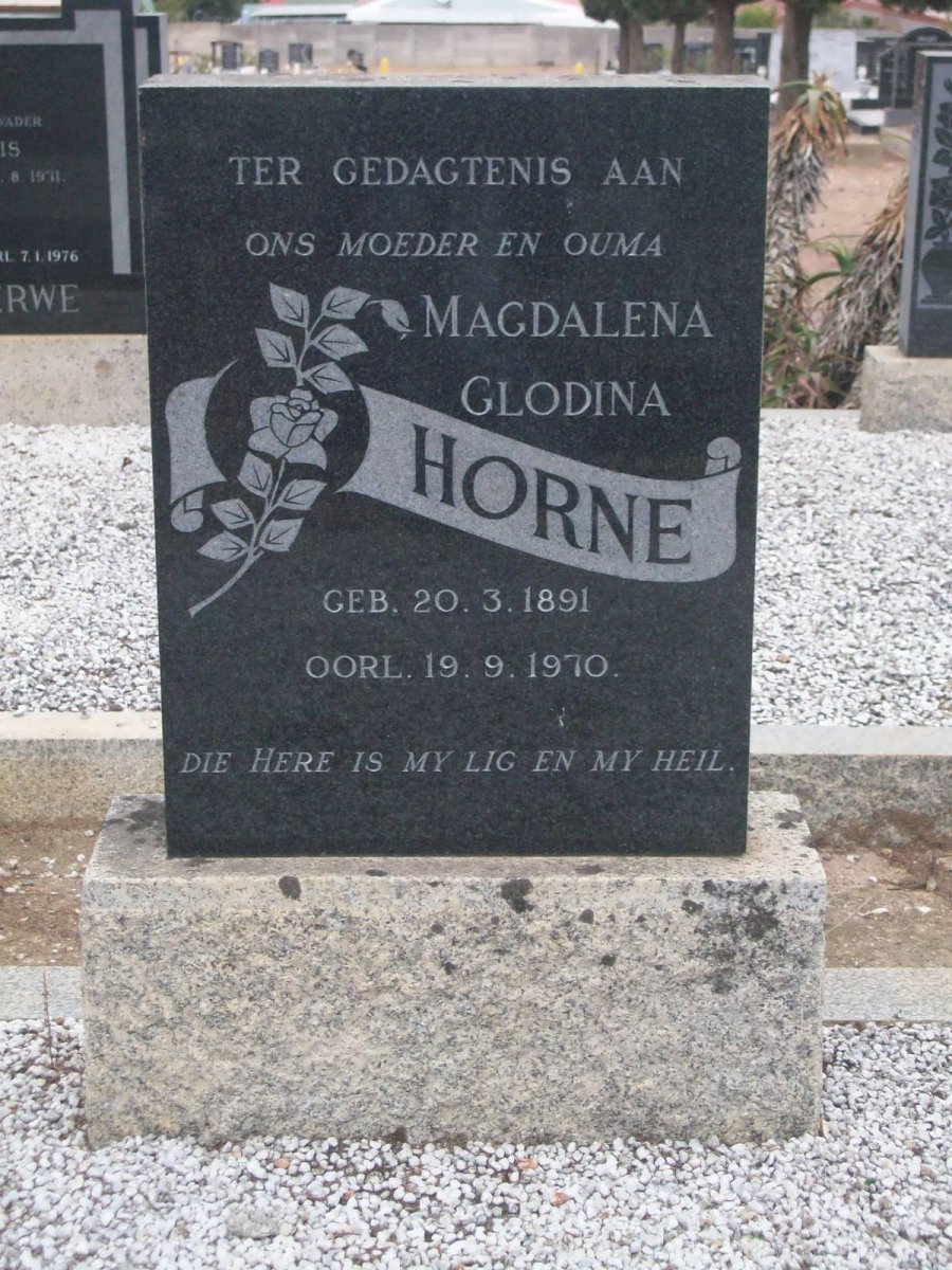 HORNE Magdalena Glodina 1891-1970