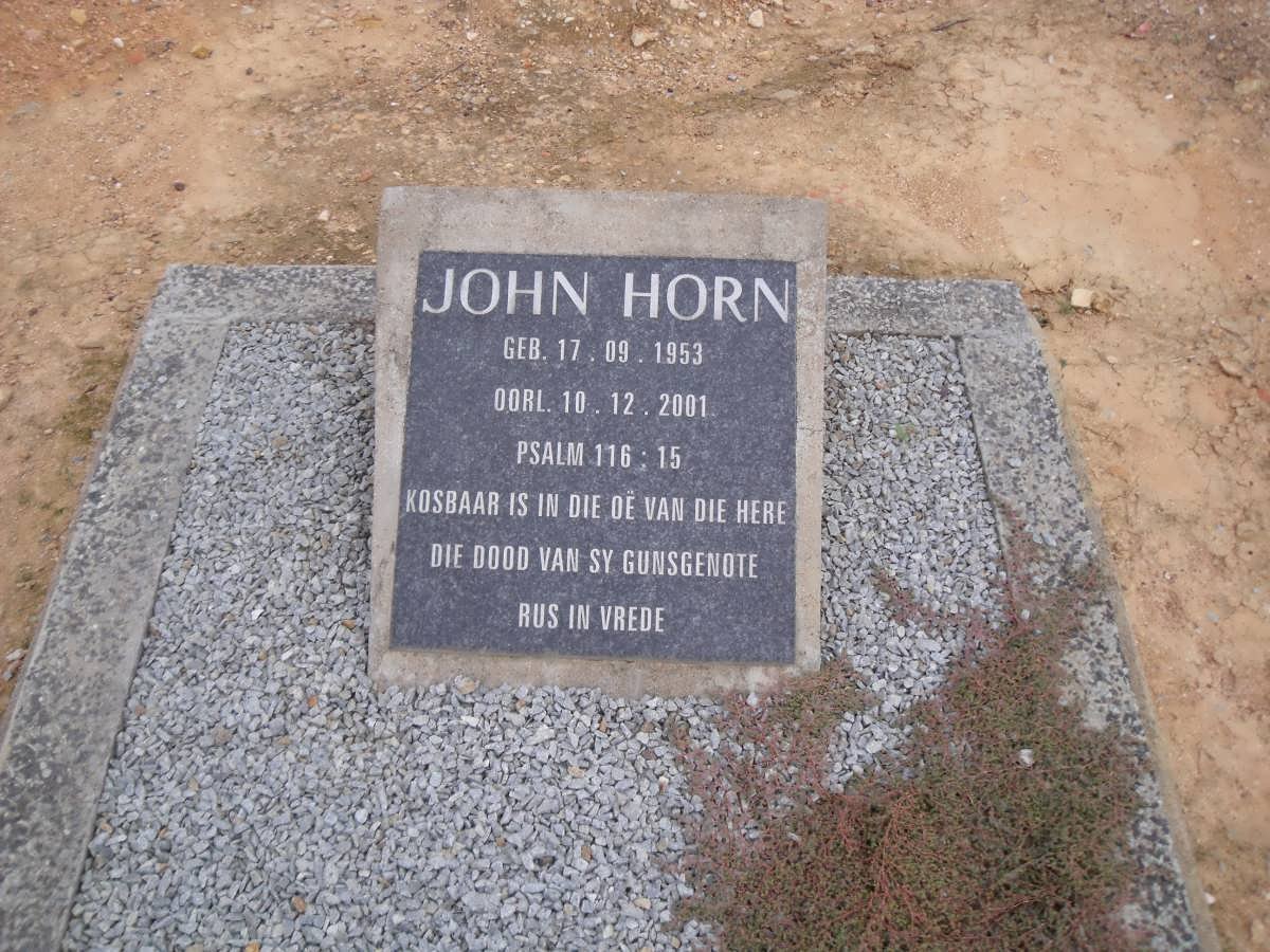 HORN John 1953-2001